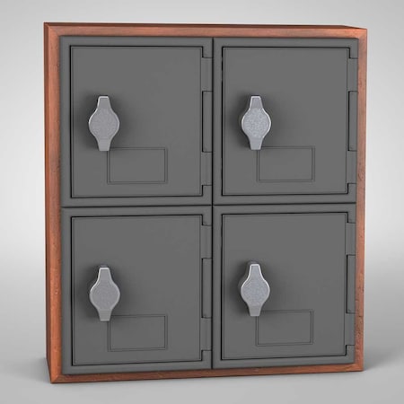 United Visual Products Sliding Door Indoor Enclosed Corkboard, 7 UV9010ACS-WHITE-KEYLIME